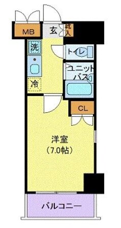 グランシャルム川崎の物件間取画像